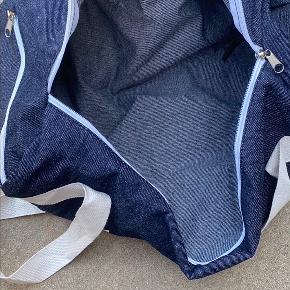 WILL WORKOUT FOR CUPCAKES 🧁 😍Denim gym bag🧁😍 - Picture 4 of 4